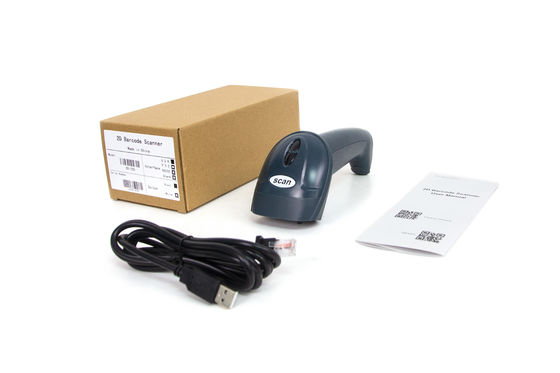 USB Wired IP5X Class UPC EAN QR Code POS Barcode Scanner For Supermarket