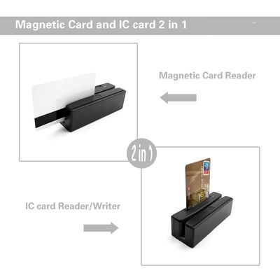 1/2/3 tracks Smart Card Reader Writer 100mW Usb Magnetic Card Reader