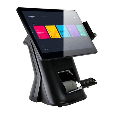 ODM OEM All In One Windows 10 POS System With Printer rohs approval