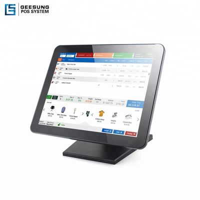 Pure Flat 15 Inch 12DC 5A PCAP POS Touch Screen Monitor For Billing 8 Languages