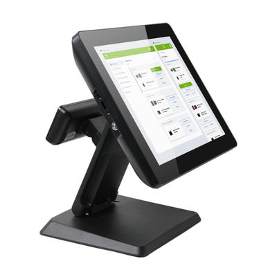 15 Inch Capacitive Touch Screen Windows POS System With VFD Customer Display
