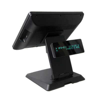 15 Inch Capacitive Touch Screen Windows POS System With VFD Customer Display