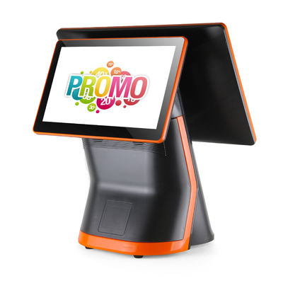 Double 15.6 Inch Capacitive Touch Screen POS System With Printer Android 7.1
