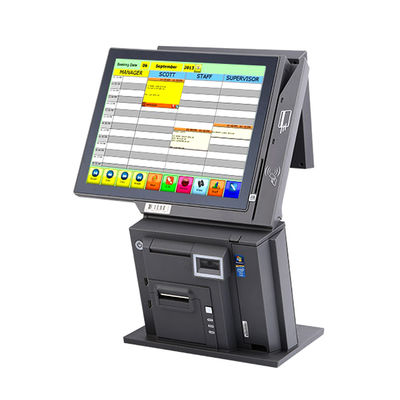 OEM Service 400cd/m2 All In One POS System With Printer Scanner Card Reader