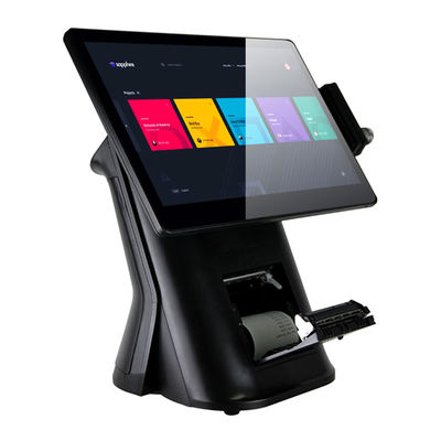 15.6 Inch Restaurant Pos System With Printer 58mm And VFD Customer Display