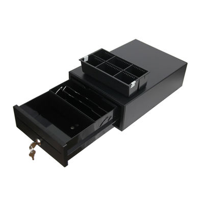W208mm 13.9Lbs POS Cash Drawer Cash Register Money Box With Key Lock