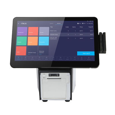 Windows Desktop 300cd/m2 Touch Screen POS Terminal With Printer Retail Epos Systems