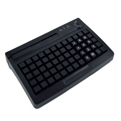 USB PS2 60 Keys Programmable Pos Keyboard MSR Option For Supermarket