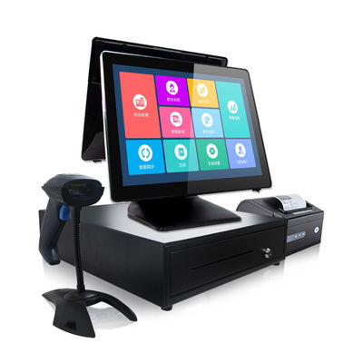 15in 128G SSD Touch Screen Pos System 1024x768 With 80mm Thermal Printer