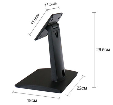 Plastic Metal Rotatable Pos Terminal Stand Two In One Saving Space