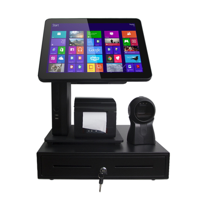 4GB DDR3 Mini PC Windows POS System With 15 Inch Touch Screen