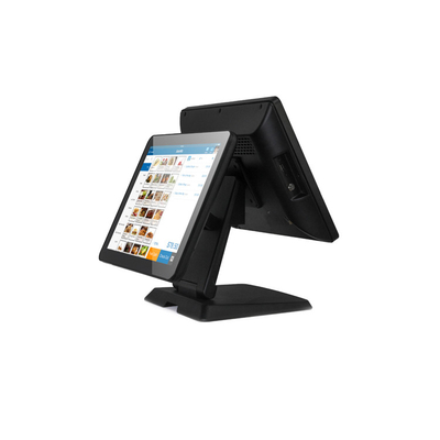 350cd/m2 Windows 10 Dual Screen POS System For Grocery Store