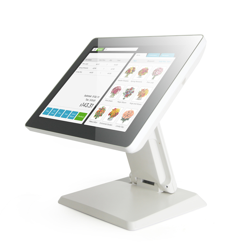 Full Aluminium 1024*768 Windows POS System Touch Screen For Restaurant